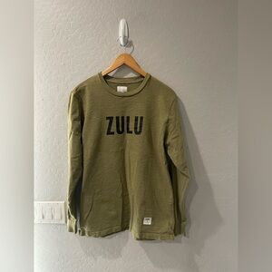 Supreme ZULU‎ Olive Green L/S Shirt Size Large